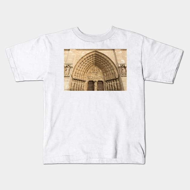 Notre Dame de Paris - 5 - The Portal Of The Last Judgment © Kids T-Shirt by PrinceJohn